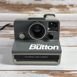 Vintage 1980s Polaroid The Button Land Camera With Strap